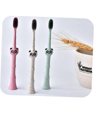 Beaupretty 3-Stick Easy to Hold Children's Toothbrush - Eco-Friendly Panda Design Perfect for Kids' Dental Care - Buy Online on GoSupps.com