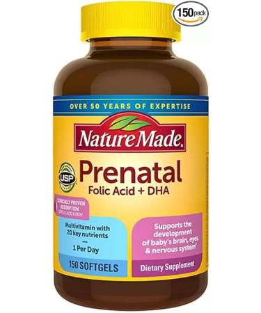 generic Natures Made Prenatal Multi + DHA Softgels (150 Count)