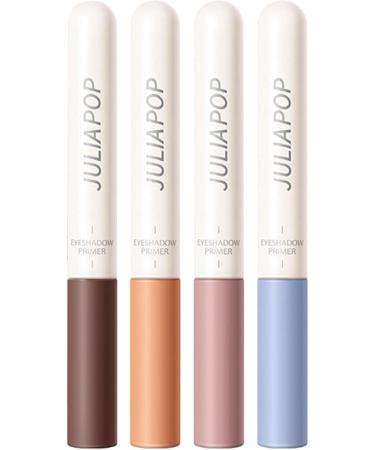 Eyeshadow Primer 4 Colors Liquid Matte Eyeshadow for Quick Drying High-pigmented Eyeshadow Cream Eyeshadow Primer Kit Prevent Oily Lids and Creasing Long Lasting Eye Shadow for Makeup Shrigm - Buy Online on GoSupps.com