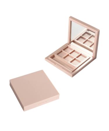 CANIGHT 2pcs Empty Eyeshadow Palette Containers Makeup Empty Cosmetics Organizer Cosmetics Pans 1 count (Pack of 1) Pink