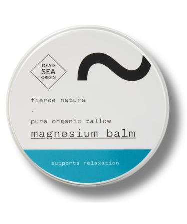 fierce nature Magnesium Tallow Balm Natural Topical Body Balm for Muscle Aches and Strains Alternative Cream For Sleep and Relaxation Unscented 100g