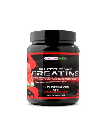 Farma Fusion 100% Microfiltered Creatine Monohydrate | 5000mg Creatine Per Daily Dose | Improves Physical Endurance & Muscle Growth | Easy Dissolving | 300 Gr. Watermelon Taste