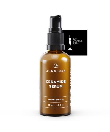 JUNGL CK S rum en c ramique v g talien - S rum cr meux pour le visage - Nourrit la peau s che et irrit e et r duit les rougeurs - Prot ge efficacement et naturellement la barri re cutan e Sans parfum 50 ml (Lot de 1)