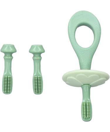 360 Baby Toothbrush - Silicone Toddler Toothbrush with Two Brush Heads for Gentle Gum Care & Cleaning - Buy Online on GoSupps.com