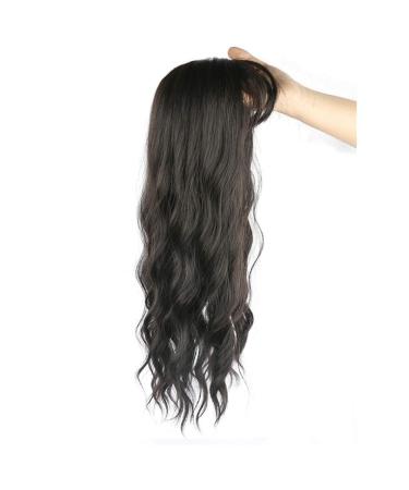 60cm Wavy Clip-in Hairpieces for Thin Hair - Brown/Black | International Shipping Available - Buy Online on GoSupps.com