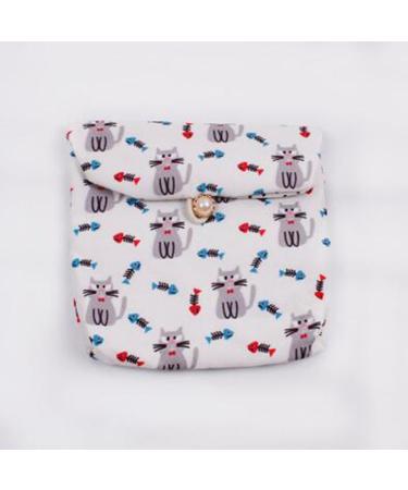 Shop Miedeon 2 PCs Tampon Storage Bag for Women | Soft Menstruation Pocket Organizer (5.1x5.1 IN) - Sweet Design Perfect for Travel - Buy Online on GoSupps.com