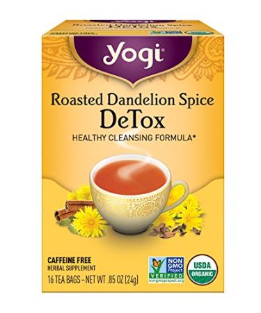 Yogi Tea Roasted Dandelion Spice Detox Caffeine Free 16 Tea Bags 0.85 oz (24 g)