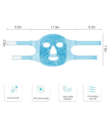 Cold Face Eye Mask â€“ Reduce Puffy Eyes & Dark Circles | Gel Beads HotCold Compress for Spa & Skin Care - Buy Online on GoSupps.com