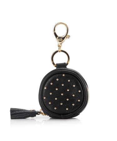 Chelsea + Cole Studded Pacifier Case with Clip | Itzy Ritzy Charm Pod | Holds 2 Pacifiers | Black Sweetheart Print Interior - Buy Online on GoSupps.com