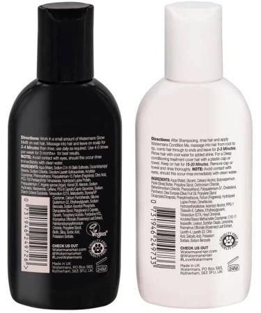 Watermans minis Travel shampooing and conditioner set - 75ml Travel Kit - Hair Gym Kit - Hair Growth Products - Buy Online on GoSupps.com
