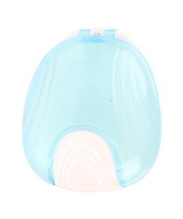 Orthodontic retainer case orthodontic retainer case portable waterproof mouthpiece-prosthesis box container (sky blue white background)