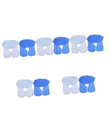 Minkissy 10 Stk Shalling Beard Shave Libs Gifts For Practical Bart aprons Hairdresser accessories Barturel cutting clasp Hair cutting haircut Tool polyester haircut set man multi-purpose mediumx5pcs blue-grayx5st