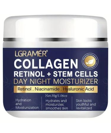 Lgramer Retinol Cream Day and night moisture cream for firming skin care creamy texture light and nongreasy 24 hours hydrating Suitable for all skin types 30 ml 30 g 1er Pack