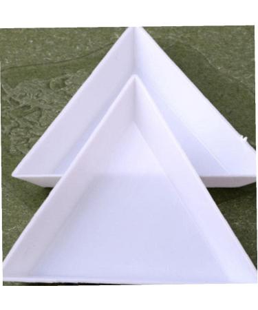 TOSSPER 10 Pcs Plastic Triangle Trays for Rhinestones Beads & Crystal Nail Art Sorting International Shipping Available - Buy Online on GoSupps.com
