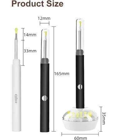 1080P Otoscope Camera Ear Wax Removal Tool Kit | Ear Cleaner with Light | 9 Ear Pick Attachments | Compatible with iPhone, iPad, Android - Buy Online on GoSupps.com