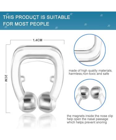 Silicone Magnetic Anti Snoring Nose Clip - 6 Pack Snoring Solution for Men and Women - Buy Online on GoSupps.com