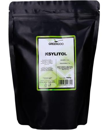GREENGOO Xylitol Premium 1 kg Calorie-reduced Birch Sugar Sugar-free | Sugar Light 100% Natural Sweetener Tooth-friendly Sugar Alternative - Vegan & Keto Friendly Xylitol | Bag with Closure - Buy Online on GoSupps.com