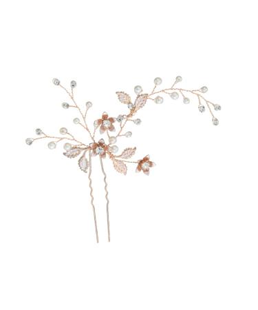 HONMEET Bridal Hair 1pc Handmade Hairpin Wedding Headpiece for Bride Hanfu Hair Accessories Wedding Hair Clip Metal Hair Clips Bowknot Hair Bride Hair Clips Fashionable Headdress Pearl