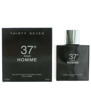 37 DEGREES by Karen Low 3.4 oz. EDT Cologne Spray for Men (Original)
