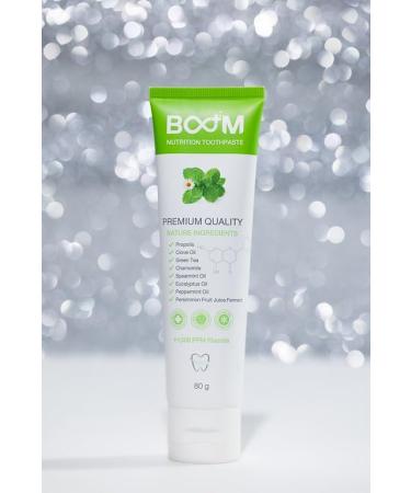 Buy Boom Nutrition Natural Toothpaste - 80g | Eco-Friendly Ingredients for Healthy Teeth - Buy Online on GoSupps.com
