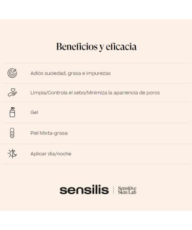 Sensilis - Purify Essential Cleanser Cleansing gel for combination and oily skin with hyaluronic acid and zinc - 400 ml - Buy Online on GoSupps.com