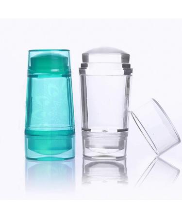Buy Ailan Double Head Jelly Silicone Nail Stamp Seal - Green Transparent Nail Art Tool for Perfect Manicure - Buy Online on GoSupps.com