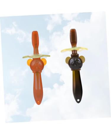 Hapinary 2-Pack Disposable Children's Toothbrush | Infant Training Brush with Soft Bristles & Lid | Newborn Mouth Care Essentials - Buy Online on GoSupps.com