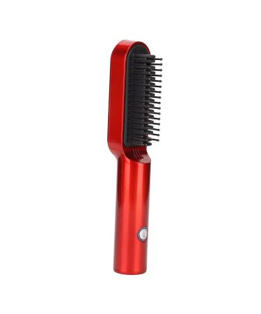 Hair Straightener Brush USB Hair Straightener Comb Curling Comb for All Hair Types 2 in 1 Hair Dryer Straightening Brush Electric Hair Brush for Women Gifts