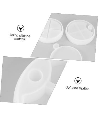 Operitacx 6pcs box Jewelry Container Diy Storage Molds Epoxy White Mold Casting for Pretty Useful Manual White 10.8X10.8CM - Buy Online on GoSupps.com