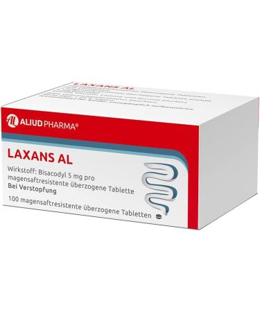 Aliud Pharma Laxans AL - 100 Tablets Bisacodyl Laxative for Relieved Bowel Movement | Fast International Shipping - Buy Online on GoSupps.com