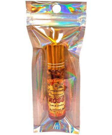 ROSE Perfume Oil - All-Natural Essential Oil Fragrance - Huile de Parfum - Bulgarian Damask Rosa Damascena Petals Otto Tea Rose De Mai - Roll On Roller Ball - Party Travel Guest Favors Gifts - 10ml aroma of mixed freshly cut roses with soft floral slight  - Buy Online on GoSupps.com