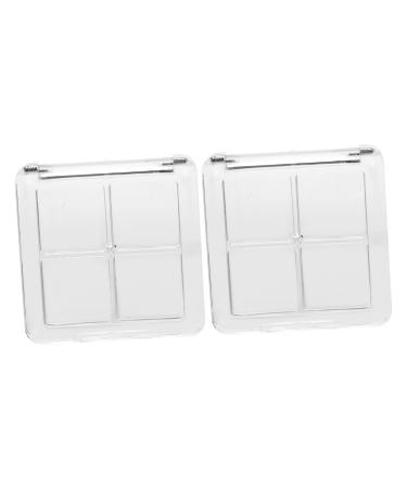 WOONEKY 2pcs Empty Eyeshadow Palette Empty Palette Magnetic Eyeshadow Palette Empty Small Women Blendable