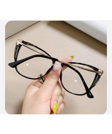 Cat-Eye Blue Light Blocking Reading Glasses - Anti Glare Computer Eyewear - Large +250 Black - Buy Online on GoSupps.com