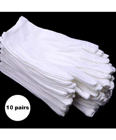 10 Pairs Small Cotton Moisturizing Gloves for Sensitive Skin - Eczema Relief for Kids & Adults - Reusable Work and Inspection Gloves (20 Count) - Buy Online on GoSupps.com