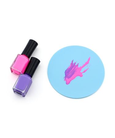 Frcolor 5Pcs Professional Nail Art Silicone Palette for Cosmetics, Foundation, Mixing, Blending, Paint Tray - Buy Online on GoSupps.com