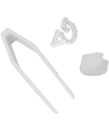 Plated English Letter G Teeth Brace Cosplay Festival Party Hip Hop Teeth Decoration (Silver) - Buy Online on GoSupps.com