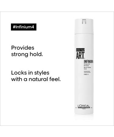 L'Oreal Professionnel Infinium 4 Strong Hold Hairspray 10.2 Oz. | Natural Feel & Shine | All Hair Types - Buy Online on GoSupps.com
