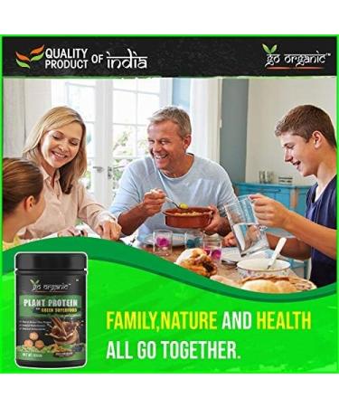 Kavir Vegan Plant Protein Herbs Antioxidants Digestive Enzymes (Natural Chocolate Flavor) Green 500 g - Buy Online on GoSupps.com