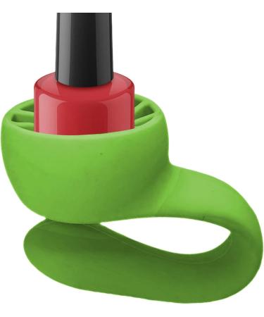 Wearable Nail Polish Holder Wearable Anti-Spill Nail Polish Holder | Strong Grip Airlock Suction Silicone Nail Polish Holder For Salon Design Light Green - Buy Online on GoSupps.com