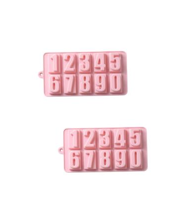 Milisten 2pcs Ice Cube Mold Molde De para Chocolate Candy Mold Chocolate Mold Soap Mold Tuile Molds Silicone Molde De para Resina Silicone Candle Molds Ice Mold Handmade Soap Happy Birthday 20.8*11.2*1.9cmx2pcs As Shownx2pcs