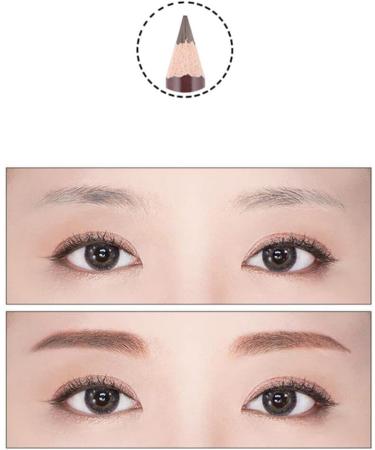 Baluue 2pcs Eyebrow Pen with Brush Eyebrow Pencil Long Lasting Waterproof Eyebrow Makeup Coffee #2 1 count (Pack of 1) Caf Leve 2 - Buy Online on GoSupps.com
