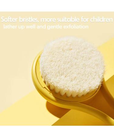 Little Yellow Eagle Bath Brush | Soft Bristles, Long Handle | Kids Aged 3-12 | Sweat Stain & Beauty Bath Cleaning | Wet/Dry Brush | 14 inch Lemon Yellow - Buy Online on GoSupps.com