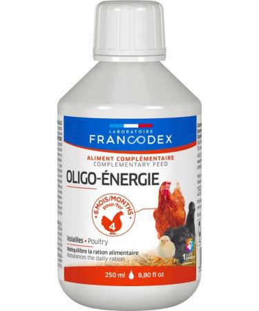 Francodex - Oligo- Energy rebalances the Food Ration 250 ML for Chickens - Buy Online on GoSupps.com