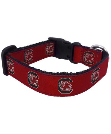 NCAA South Carolina Fighting Gamecocks Dog Collar (Team Color, Medium)