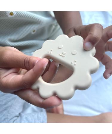 Baby Lion Teether Toy for 0-6 Months & 6-12 Months | Teething Newborn to Toddler | Soothes Gums, Easy to Hold & Clean - Montessori Organic Design - Buy Online on GoSupps.com