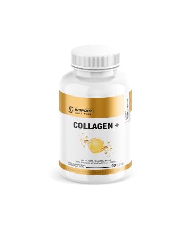 INSPORT Nutrition - Collagen Plus - 90 capsules - Enriched with hyaluronic acid glucosamine sulfate and vitamin C - Collagen supplements for women and men
