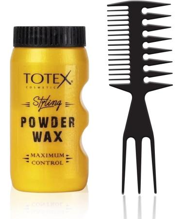 Totex Hair Styling Texturising Matte Powder Wax 20g with Wide Tooth Comb - No Scent | Shop Now! - Buy Online on GoSupps.com