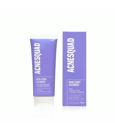 Acne_Squad Face Wash For Acne Prone Skin With Salicylic Acid & Thymol T Essence | Hydrating | Non- drying Cleanser | For Women & Men (100ml)