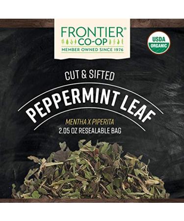 Organic Peppermint Leaf - Frontier Co-op 2.05 oz (58 g) | Premium Herbal Tea - Buy Online on GoSupps.com