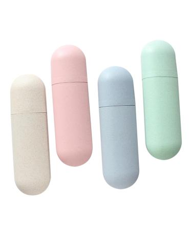 Gogogmee 4pcs Portable Toothbrush Case Toothbrush Case For Travel Toothbrush Container